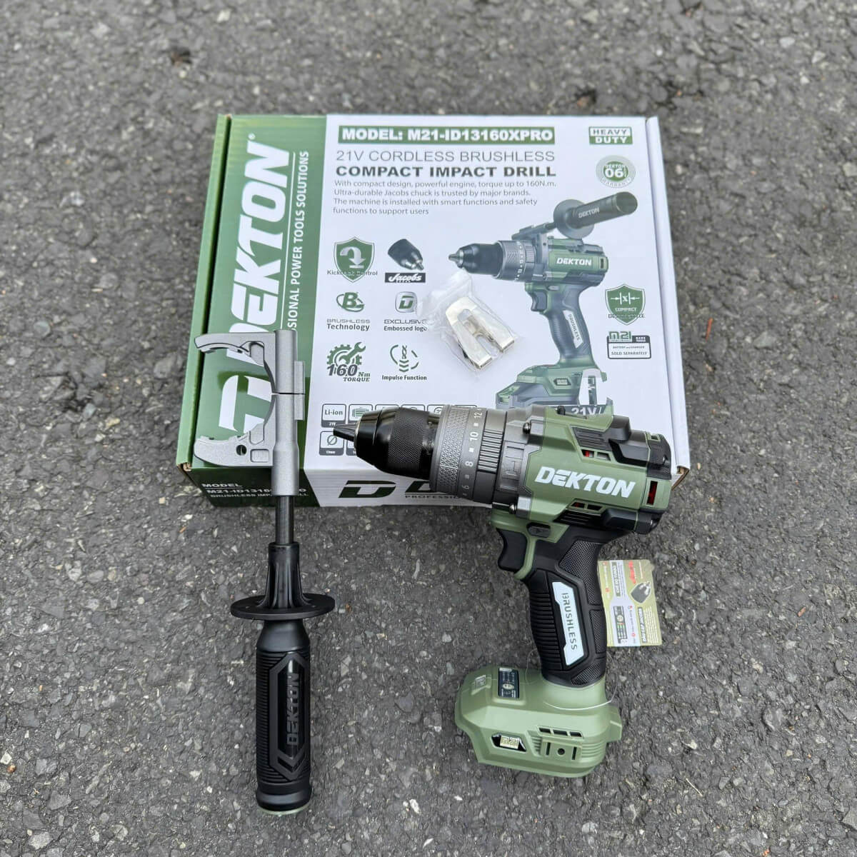 Máy Khoan Pin DEKTON M21-ID13160XPRO 21V Siêu Mạnh (160Nm) - Bản Nâng Cấp Chuyên Nghiệp - Ảnh 2